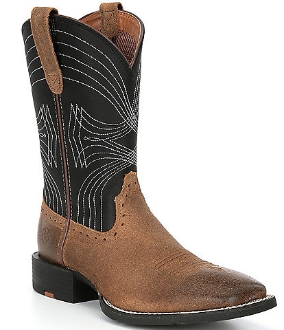 Ariat Men's Sport Wide Square Toe Colorblock Western Boots