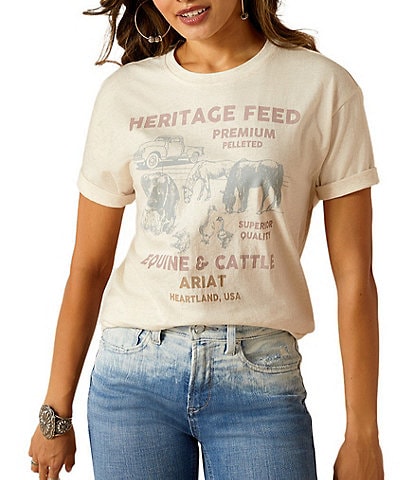 Ariat Printed Graphic Crew Neckline Short Sleeve Tee