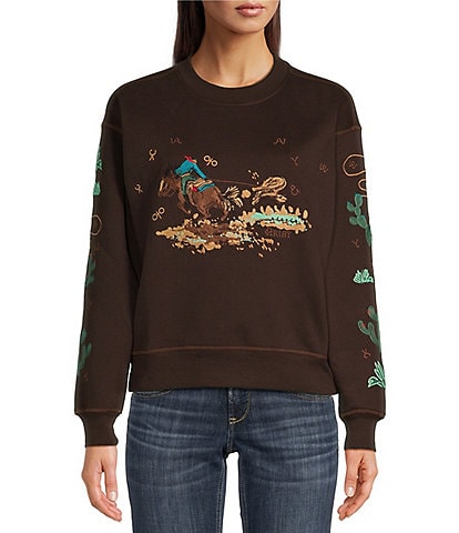 Ariat Riata Embroidered Crew Neck Sweatshirt