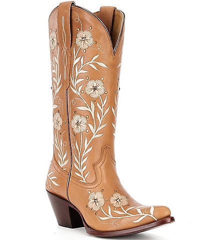 Ariat Romance Floral Leather Mid Western Boots