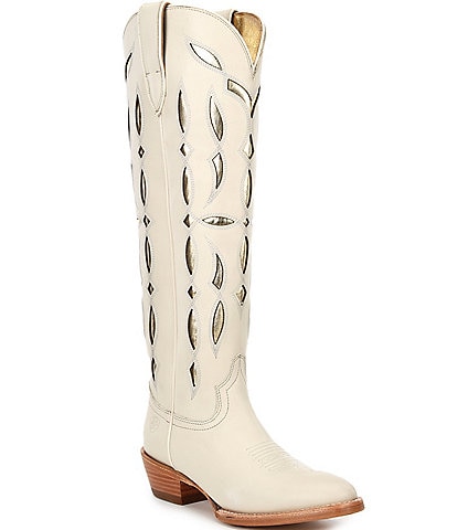 Ariat Saylor Leather Laser Cut Western Boots