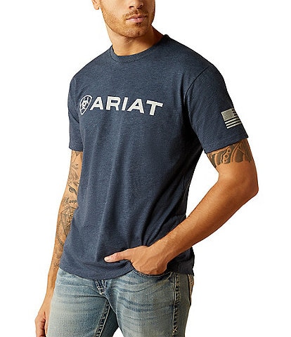 Ariat Shield Flag Short Sleeve Logo Graphic T-Shirt