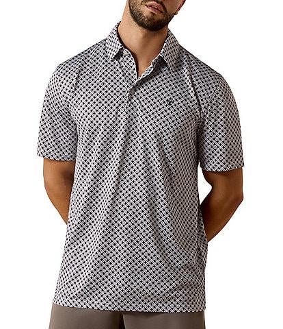 Ariat Short Sleeve Polo Allover Print Polo