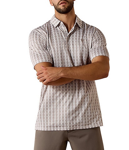 Ariat Short Sleeve Southwest Geo Printed Polo