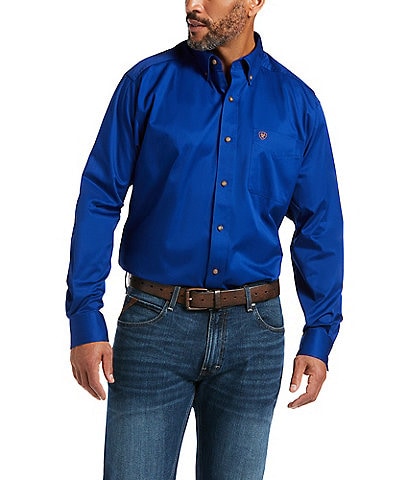 Ariat Solid Twill Long-Sleeve Woven Shirt