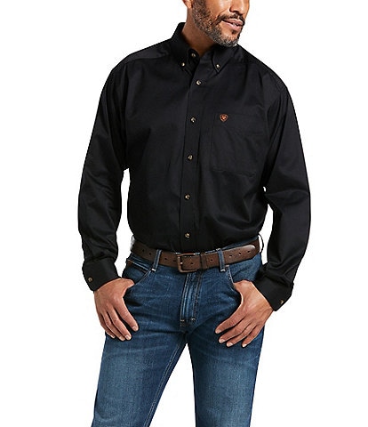 Ariat Solid Twill Long-Sleeve Woven Shirt
