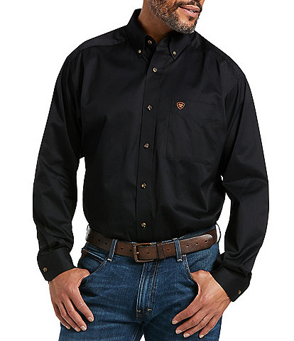 Ariat Solid Twill Long-Sleeve Woven Shirt