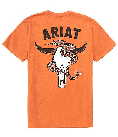 Ariat Steer Skull/Rattlesnake Short Sleeve Graphic T-Shirt