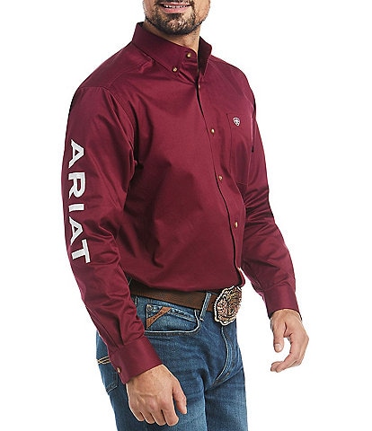 Ariat Team Logo Long-Sleeve Woven Twill Shirt