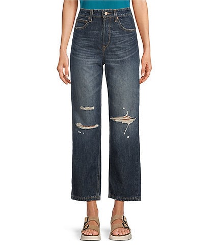 Ariat Ultra High Rise Tomboy Distressed Straight Jeans