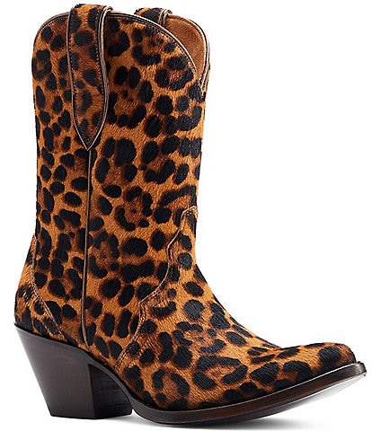 Ariat Women's Bandida Leopard Print Faux Fur Western Boots