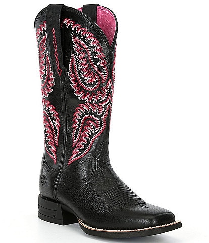 Ariat Women's Cattle Caite Leather Stretchfit Western Boots