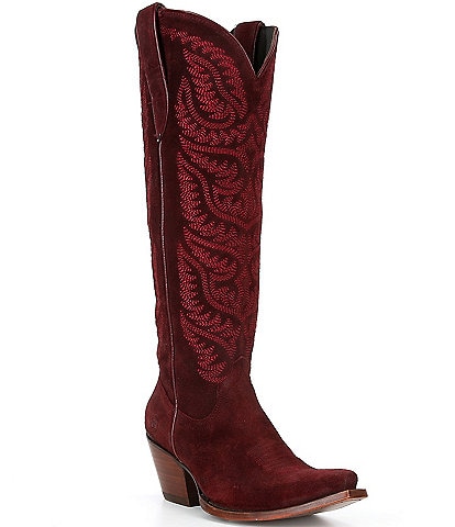 Dillards burgundy boots hotsell