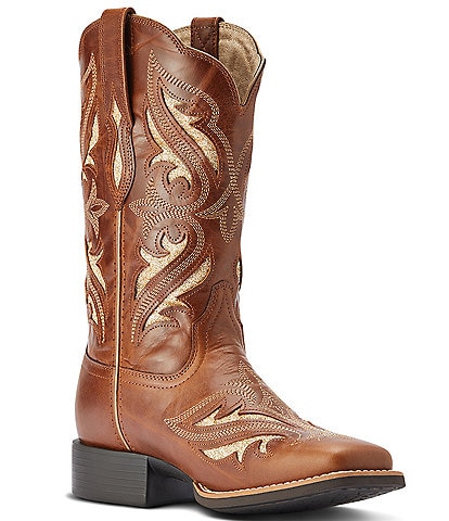 Ariat Women's Leather Round Up Bliss Western Boots