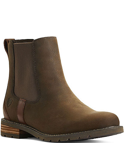 Ariat Women's Wexford Waterproof Leather Lug Sole Chelsea Booties