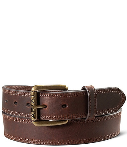 Ariat Work Tonal Triple Stitch Leather Belt