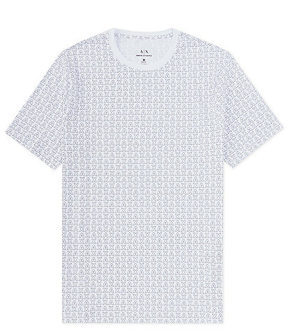 Armani Exchange Allover Logo Short Sleeve T-Shirt