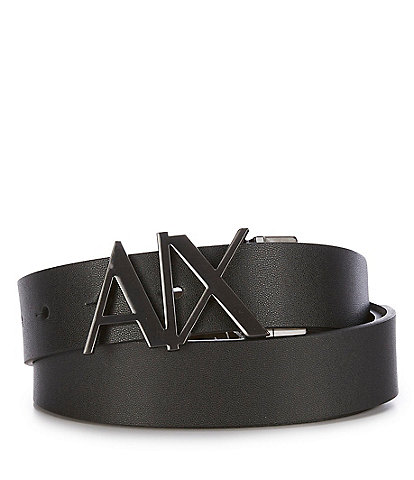 Armani Exchange AX Buckle 1.2" Reversible Belt