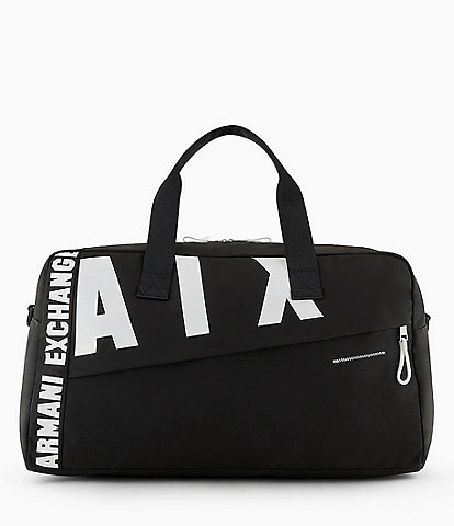 Armani Exchange #double;AX#double; Printed Duffle Travel Bag