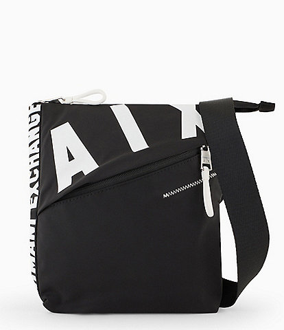 Armani Exchange "AX" Printed Flat Crossbody Bag