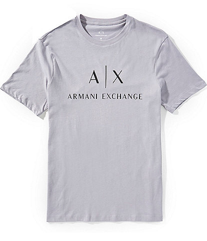 Armani Exchange Slim Fit AX Signature Logo Crew Neck Short Sleeve T-Shirt