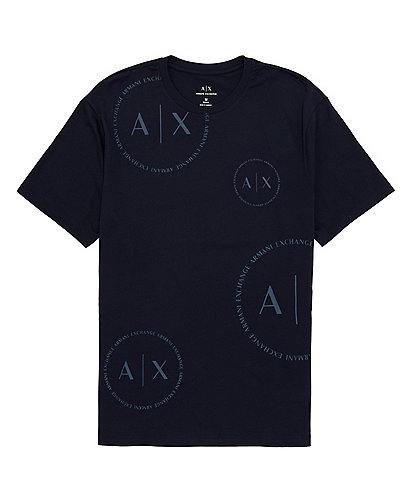 Armani Exchange Circles Logo Short Sleeve T-Shirt
