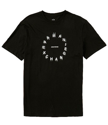 Armani Exchange Circular Logo Short Sleeve T-Shirt