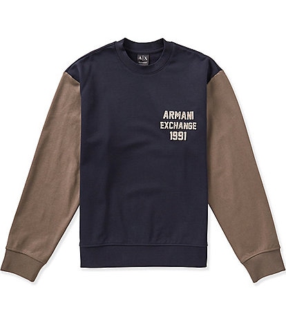 Armani Exchange Color Block Sweatshirt