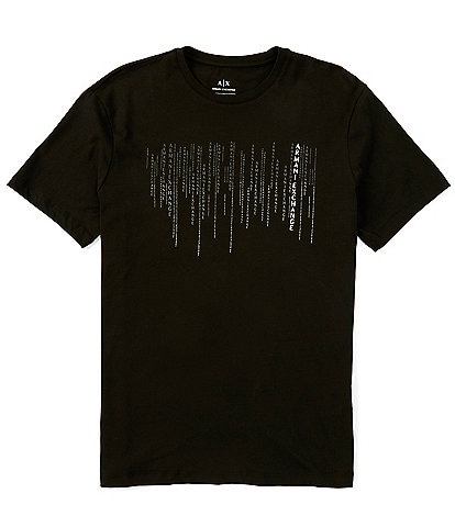 Armani Exchange Digital Logo Short Sleeve T-Shirt