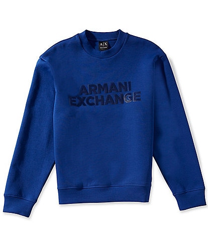 Armani Exchange Elevated Logo Crewneck Pullover