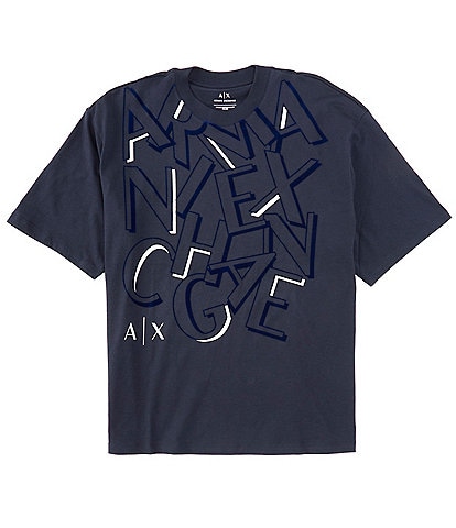 Armani Exchange Exploding Logo Short Sleeve T-Shirt