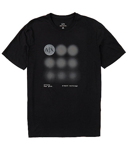 Armani Exchange Faded Circles Logo Short Sleeve T-Shirt