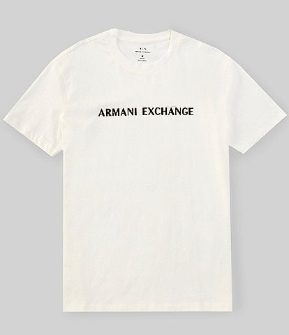 Armani Exchange Flocked Logo Short Sleeve T-Shirt