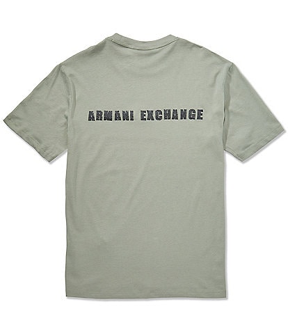 Armani Exchange Front and Back Logo Short Sleeve T-Shirt