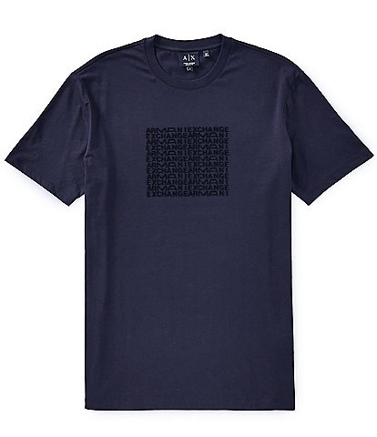 Armani Exchange Grid Box Logo Short Sleeve T-Shirt