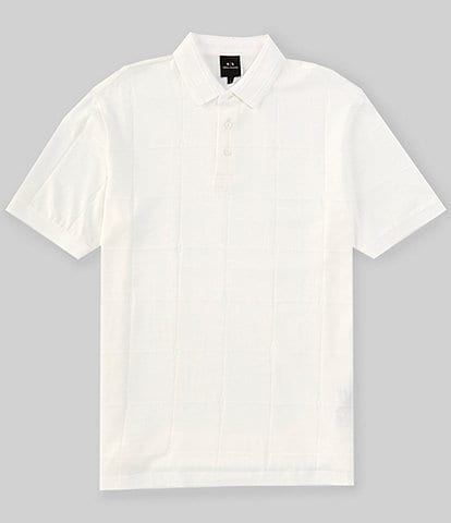 Armani Exchange Grid Short Sleeve Polo Shirt