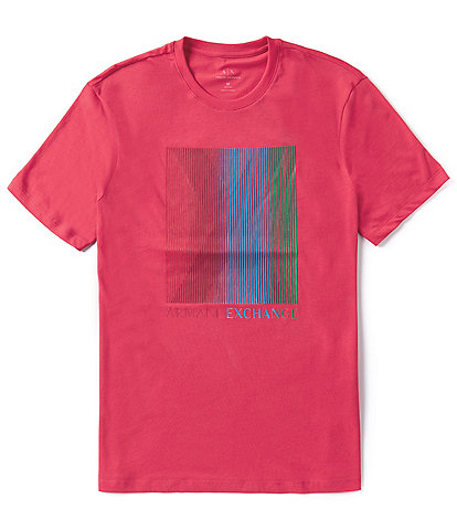 Armani Exchange Lines Logo Short Sleeve T-Shirt