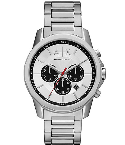 Armani Exchange Men's Chronograph Stainless Steel Bracelet Watch