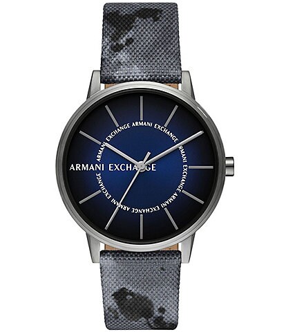 Armani Exchange Men's Cyde Rd. Three Hand Gray rPET Strap Watch