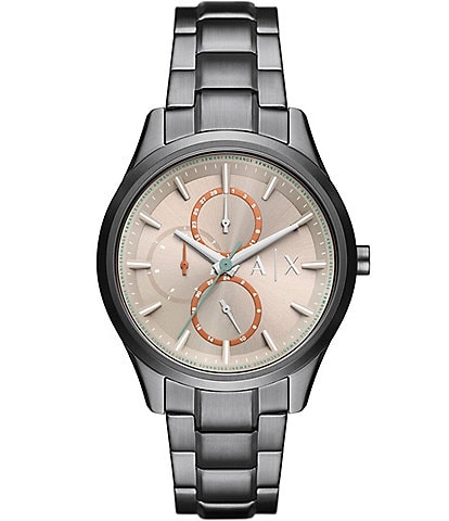 Armani Exchange Men's Dante Multifunction Gunmetal Tone Stainless Steel Bracelet Watch