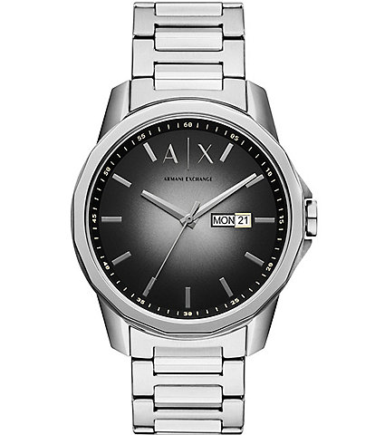 Armani Exchange Men's Three-Hand Analog Stainless Steel Watch