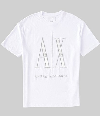 Armani Exchange Metallc Icon Logo Short Sleeve T-Shirt