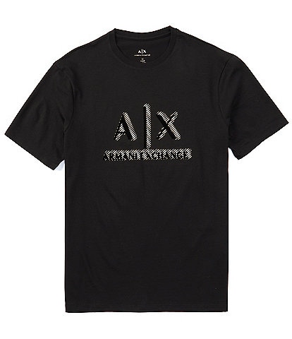 Armani Exchange Metallic Corporate Logo Short Sleeve T-Shirt