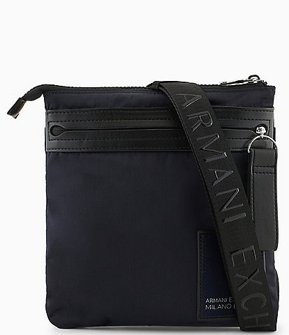 Armani Exchange Milano Edition Flat Crossbody Bag