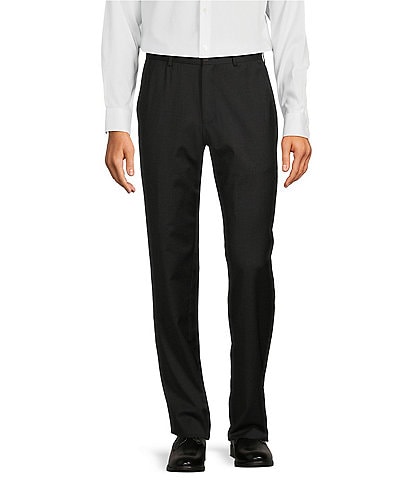 Armani Exchange Modern Fit Flat Front Solid Dress Pants