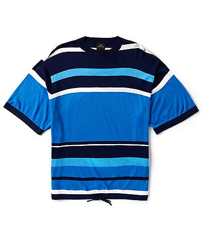 Armani Exchange Oversized Stripe Short Sleeve T-Shirt