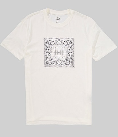 Armani Exchange Paisley Box Short Sleeve T-Shirt