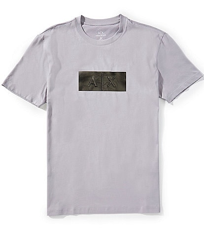 Armani Exchange PU Bar Logo Short Sleeve T-Shirt