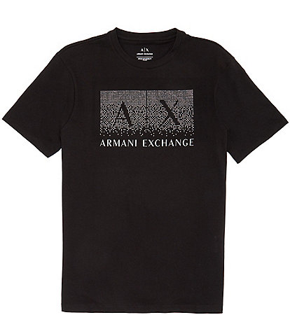 Armani Exchange Shiny Box Logo Short Sleeve T-Shirt