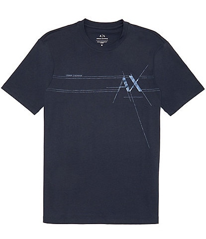 Armani Exchange Shiny Logo Short Sleeve T-Shirt